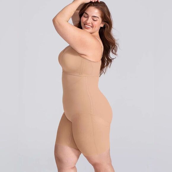 Honeylove Super Power High Waist Shapewear Shorts Nude 2X NEW - Picture 1 of 8